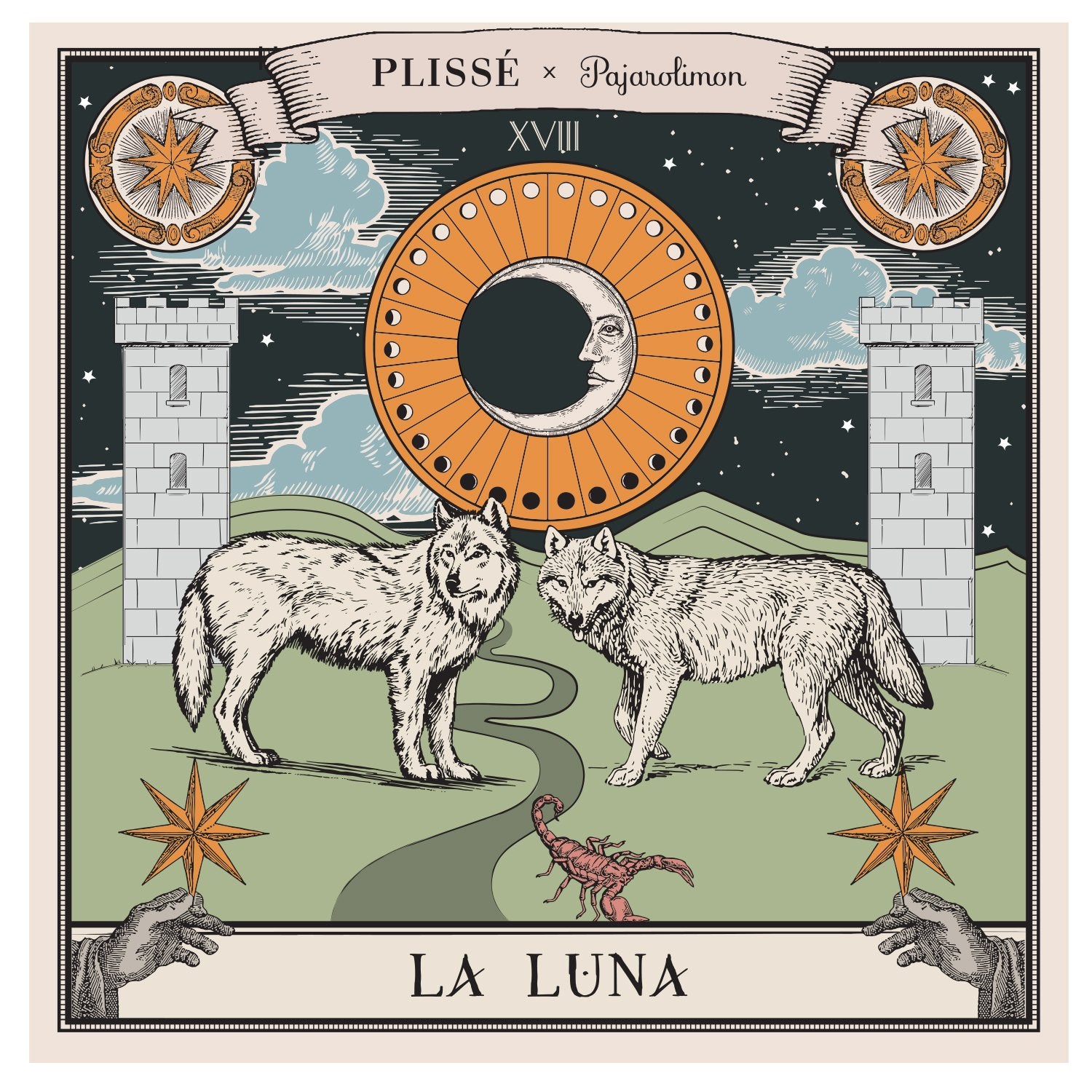 PAÑOLETA LUNA PLISSÉ+ PAJAROLIMON