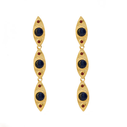 ARETE LARGO ESLABOR AZUL
