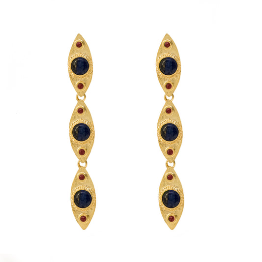 ARETE LARGO ESLABOR AZUL