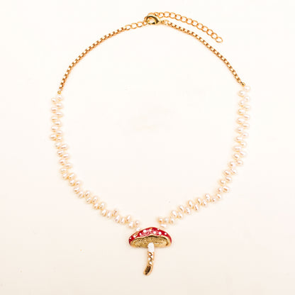 COLLAR SETA PERLAS