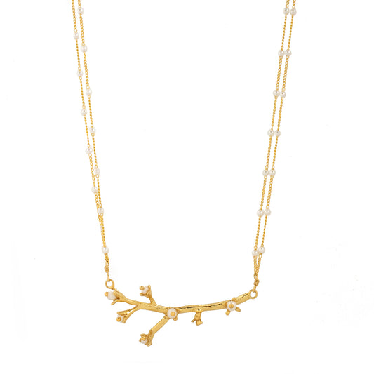 COLLAR PENSAMIENTO PERLA