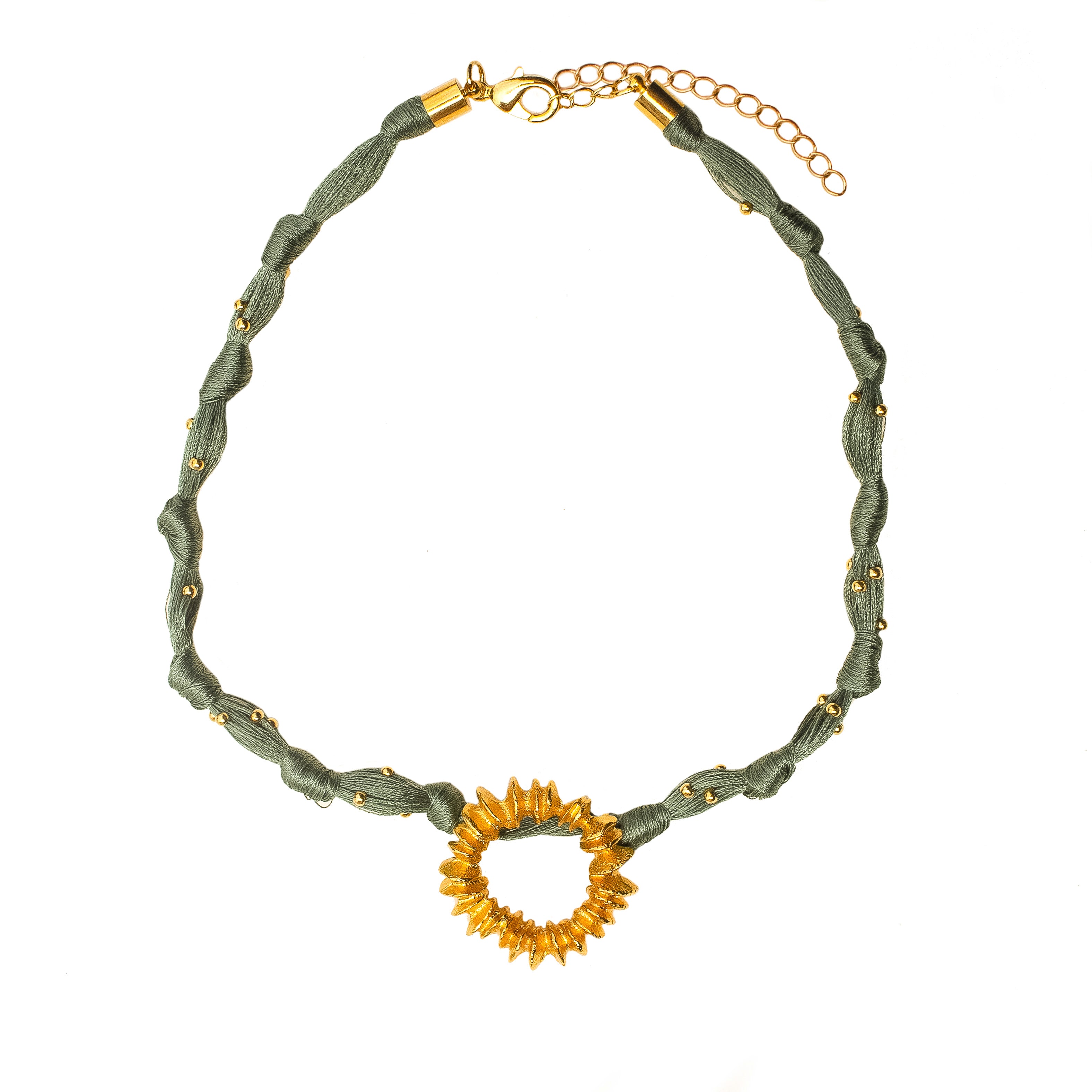 COLLAR SALARE HILO GREEN