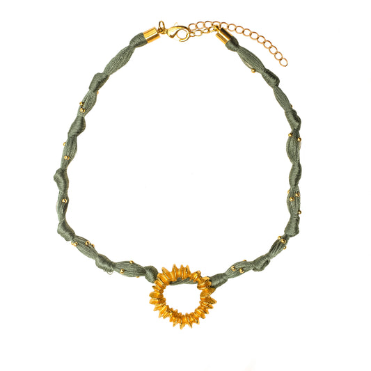 COLLAR SALARE HILO GREEN