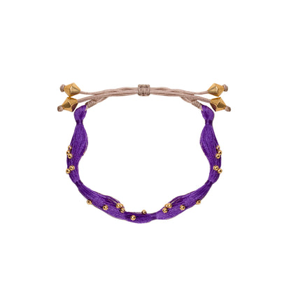 PULSERA SIARA SILK PURPLE