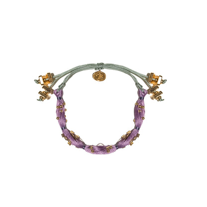 PULSERA SIARA SILK MORADA