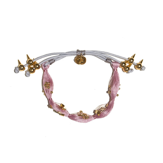 PULSERA SIARA SILK ROSADA
